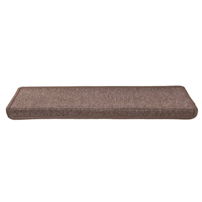 Stufenmatten 15 Stk. 65x21x4 cm Braun Rechteckiger Rand