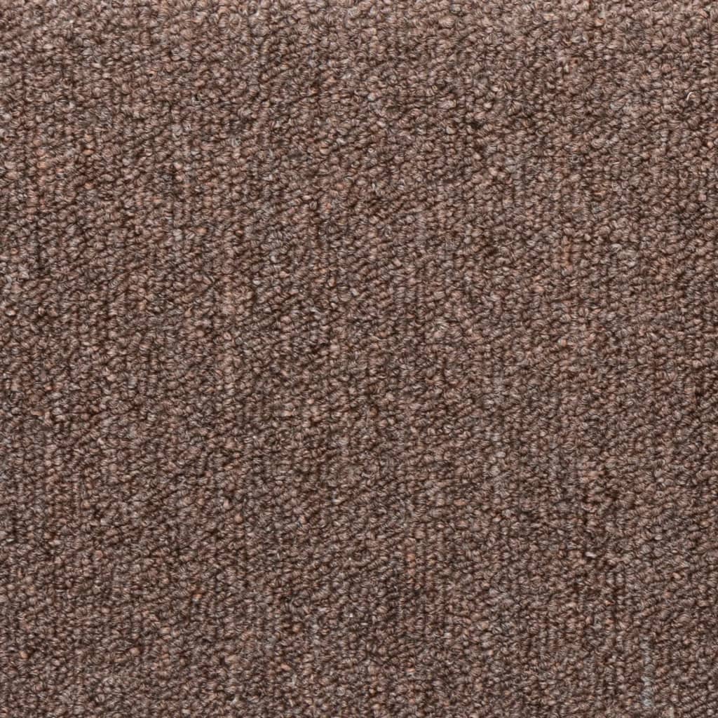 Stufenmatten 15 Stk. 65x21x4 cm Braun Rechteckiger Rand