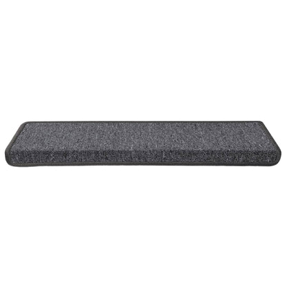 Stufenmatten 15 Stk. 65x21x4 cm Dunkelgrau Rechteckiger Rand