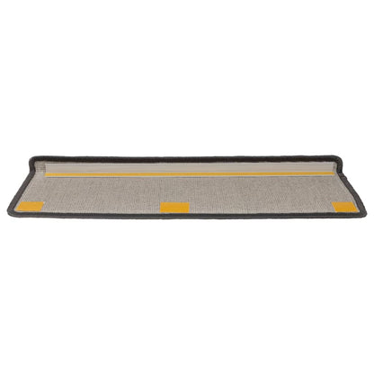 Stufenmatten 15 Stk. 65x21x4 cm Dunkelgrau Rechteckiger Rand