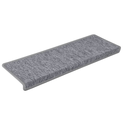 Stufenmatten 15 Stk. 65x21x4 cm Hellgrau Rechteckiger Rand