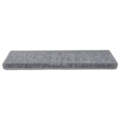 Stufenmatten 15 Stk. 65x21x4 cm Hellgrau Rechteckiger Rand