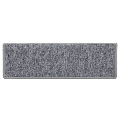 Stufenmatten 15 Stk. 65x21x4 cm Hellgrau Rechteckiger Rand