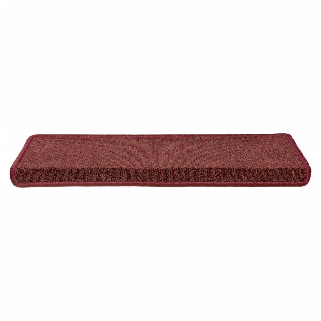 Stufenmatten 15 Stk. 65x21x4 cm Bordeaux Rechteckiger Rand