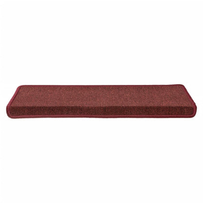 Stufenmatten 15 Stk. 65x21x4 cm Bordeaux Rechteckiger Rand