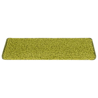 Stufenmatten 15 Stk. 65x21x4 cm Grün Rechteckiger Rand