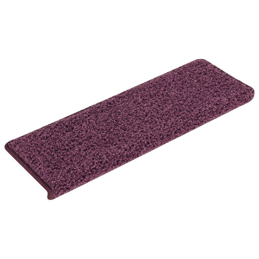 Stufenmatten 15 Stk. 65 x 21 x 4 cm Dunkelviolett Rechteckiger Rand