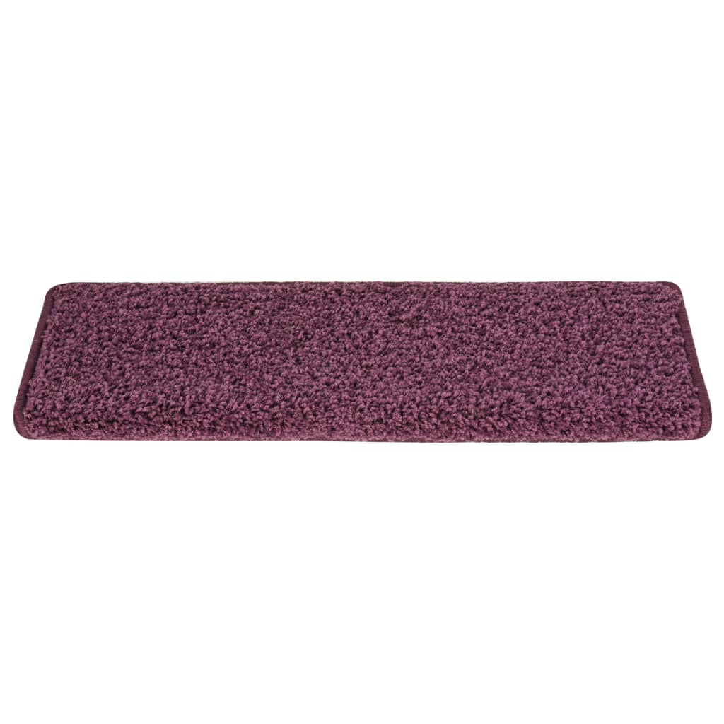 Stufenmatten 15 Stk. 65 x 21 x 4 cm Dunkelviolett Rechteckiger Rand