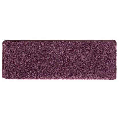 Stufenmatten 15 Stk. 65 x 21 x 4 cm Dunkelviolett Rechteckiger Rand
