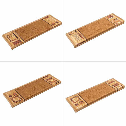 Treppenmatten Selbstklebend 15 Stk. 65x21x4 cm Beige