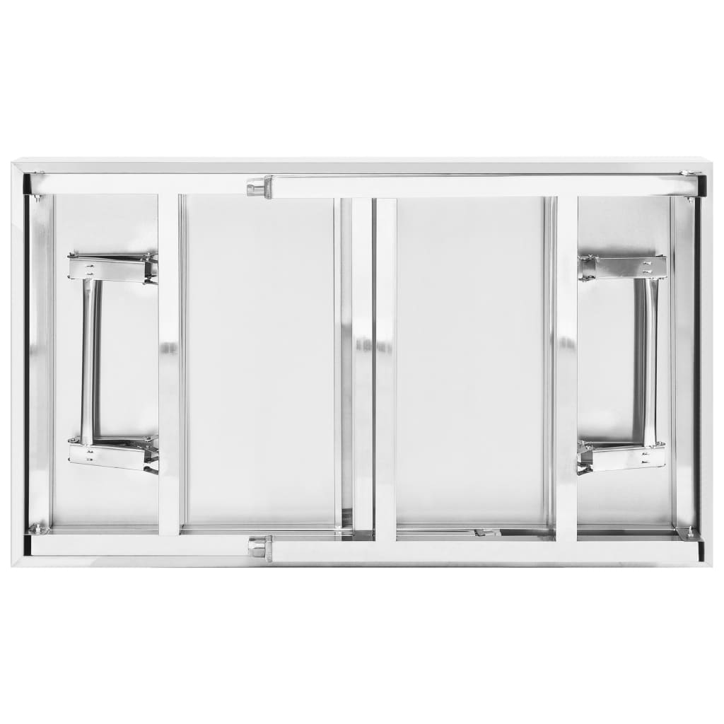 Küchen-Arbeitstisch Klappbar 100x60x80 cm Edelstahl
