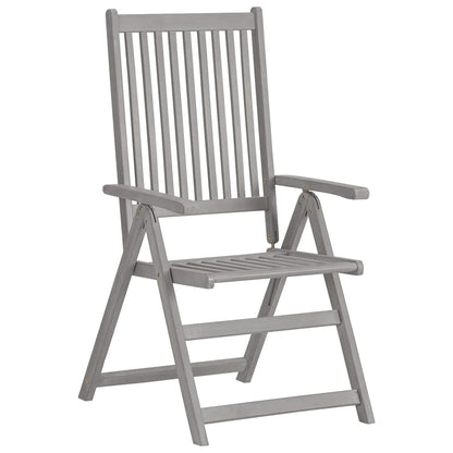 Verstellbare Gartenstühle 4 Stk. mit Auflagen Massivholz Akazie