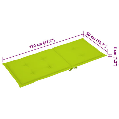 Hochlehner Verstellbar 4 Stk. mit Auflagen Massivholz Akazie