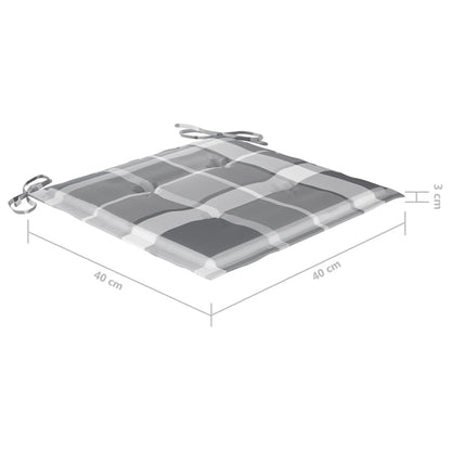 Klappbare Gartenstühle 6 Stk. mit Kissen Massivholz Akazie