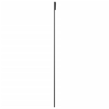 Schiebetür Aluminium und ESG Glas 76x205 cm Schwarz