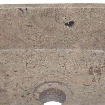 Waschbecken Grau 30x30x13 cm Marmor