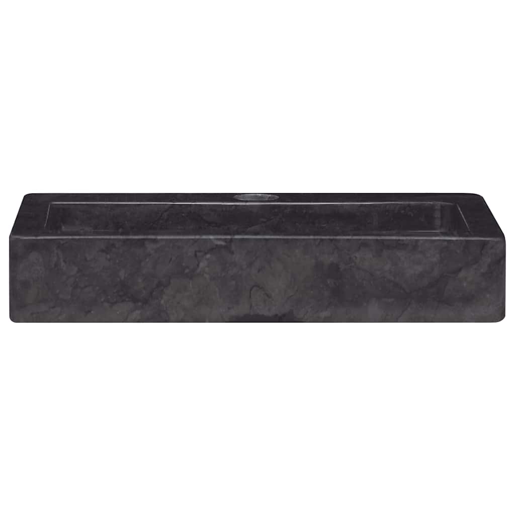 Wandwaschbecken Schwarz 38x24x6,5 cm Marmor
