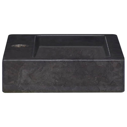 Wandwaschbecken Schwarz 38x24x6,5 cm Marmor