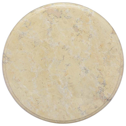 Tischplatte Creme Ø40x2,5 cm Marmor