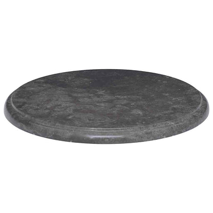 Tischplatte Schwarz Ø40x2,5 cm Marmor