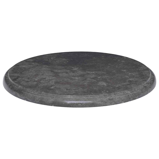 Tischplatte Schwarz Ø40x2,5 cm Marmor