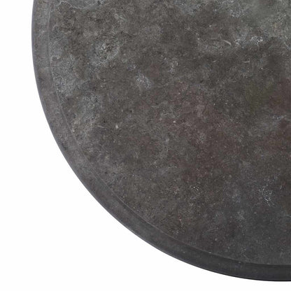 Tischplatte Schwarz Ø40x2,5 cm Marmor