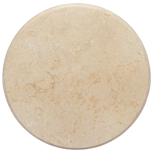 Tischplatte Creme Ø50x2,5 cm Marmor
