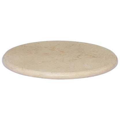 Tischplatte Creme Ø50x2,5 cm Marmor