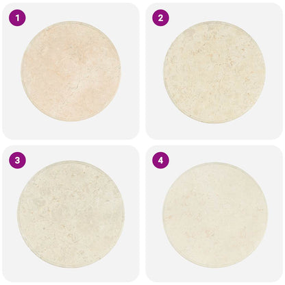 Tischplatte Creme Ø60x2,5 cm Marmor