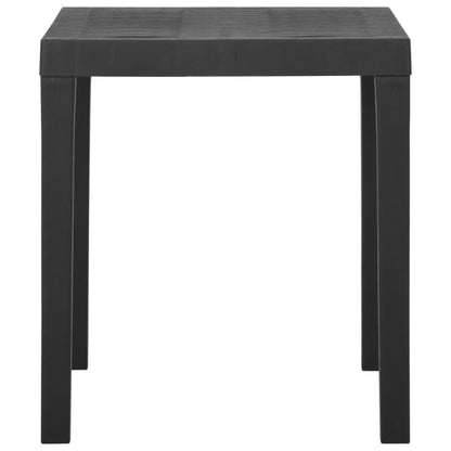Gartentisch Grau 79x65x72 cm Kunststoff