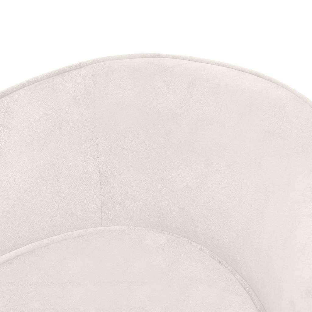 Hundesofa Creme 69x49x40 cm Plüsch