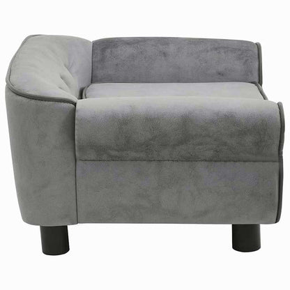 Hundesofa Dunkelgrau 72x45x30 cm Plüsch