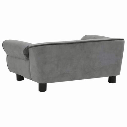 Hundesofa Dunkelgrau 72x45x30 cm Plüsch