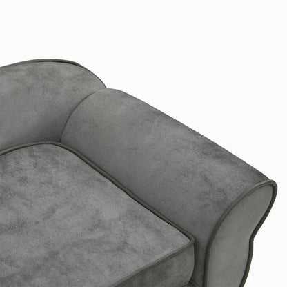 Hundesofa Dunkelgrau 72x45x30 cm Plüsch
