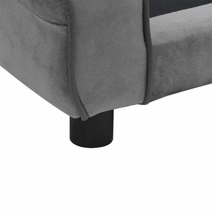 Hundesofa Dunkelgrau 72x45x30 cm Plüsch