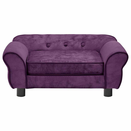 Hundesofa Burgunderrot 72x45x30 cm Plüsch