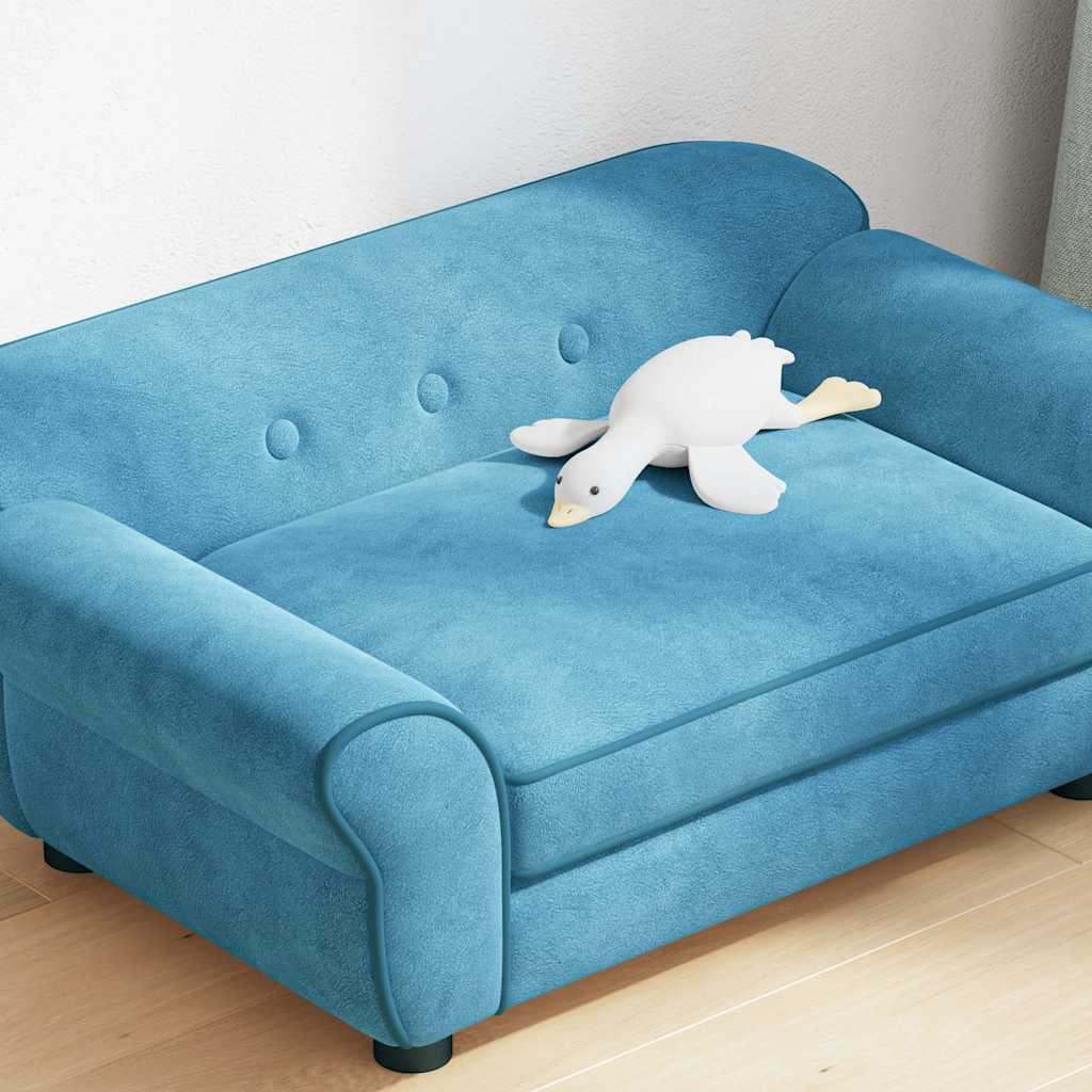 Hundesofa Türkis 72x45x30 cm Plüsch