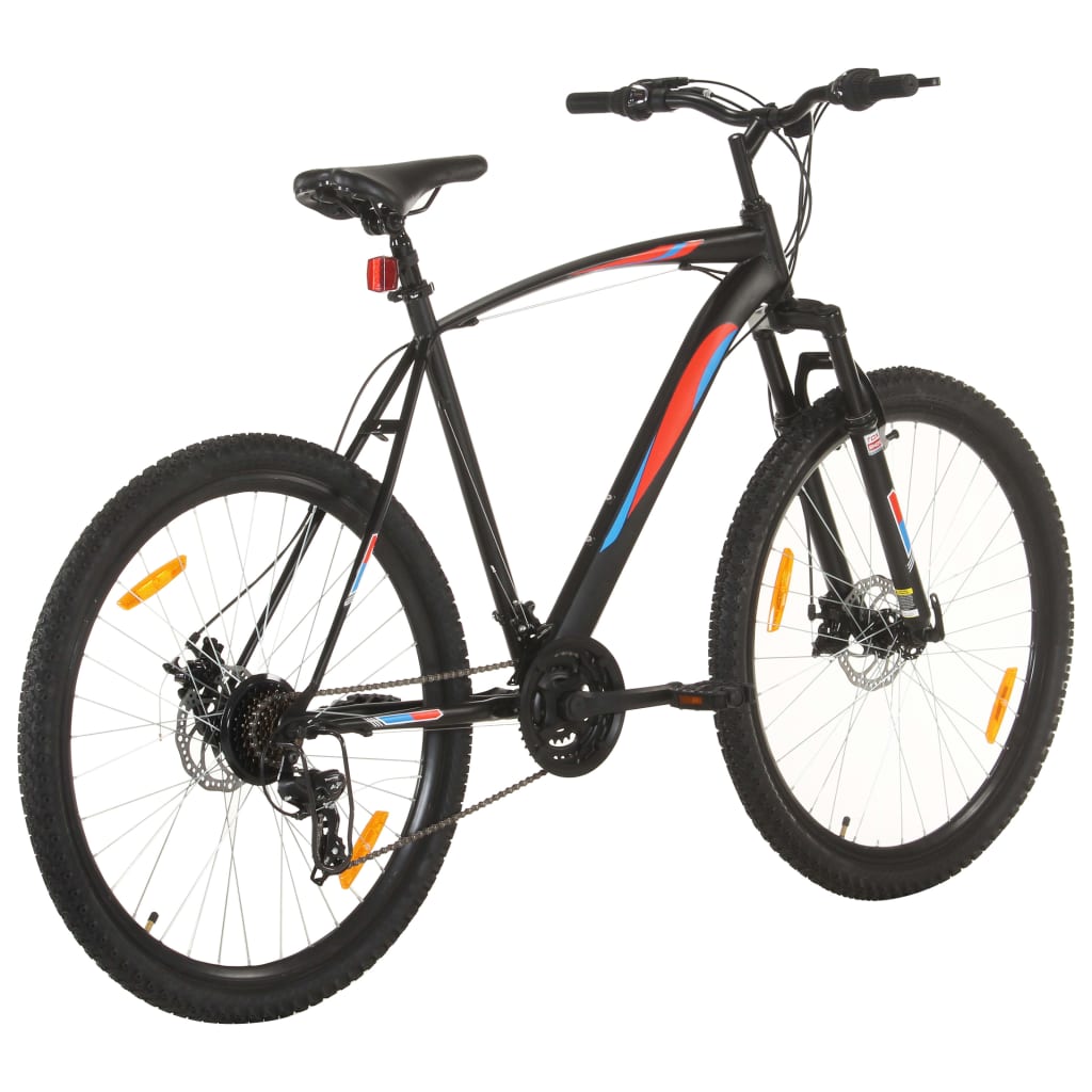 Mountainbike 21 Gang 29 Zoll Rad 53 cm Rahmen Schwarz
