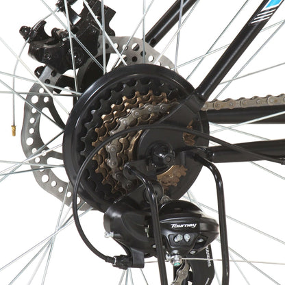 Mountainbike 21 Gang 29 Zoll Rad 53 cm Rahmen Schwarz