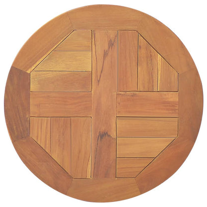 Tischplatte Massivholz Teak Rund 2,5 cm 40 cm