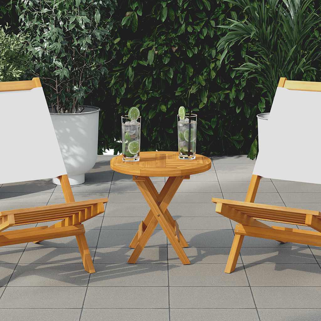 Tischplatte Massivholz Teak Rund 2,5 cm 40 cm