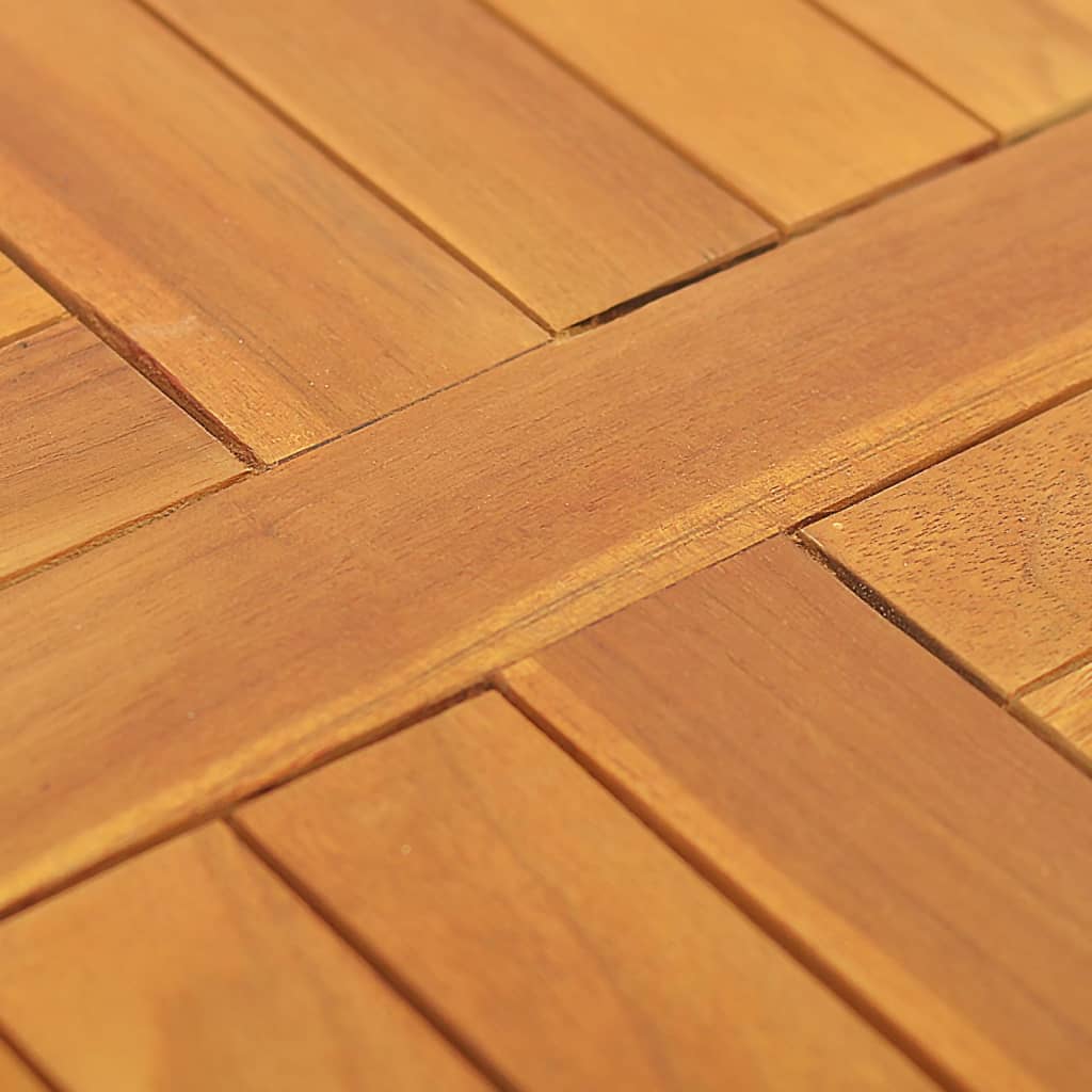 Tischplatte Massivholz Teak Rund 2,5 cm 50 cm