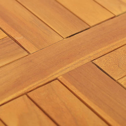 Tischplatte Massivholz Teak Rund 2,5 cm 50 cm