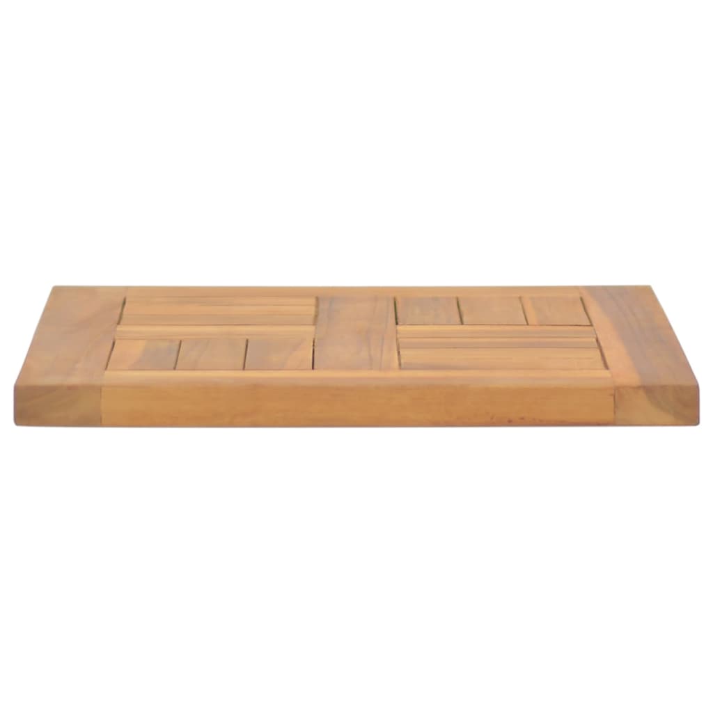 Tischplatte Quadratisch 40x40x2,5 cm Massivholz Teak
