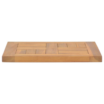 Tischplatte Quadratisch 40x40x2,5 cm Massivholz Teak