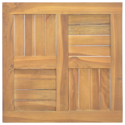 Tischplatte Quadratisch 50x50x2,5 cm Massivholz Teak