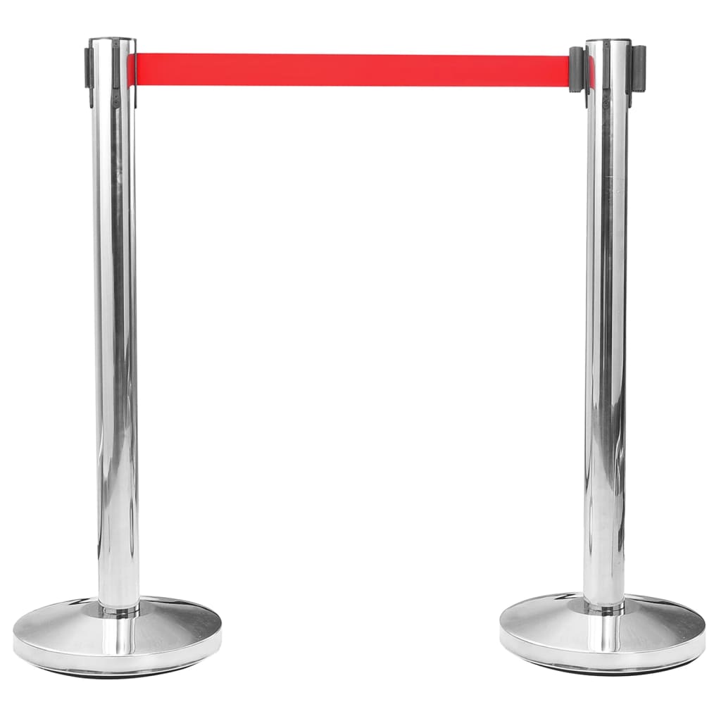 Personenleitsysteme 4 Stk. Edelstahl Silbern