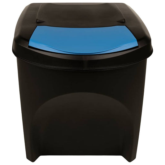 Stapelbare Mülleimer 4 Stk. Anthrazit 100 L