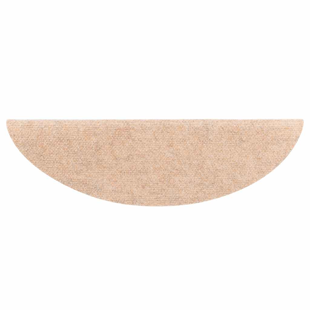 Stufenmatten Selbstklebend 5 Stk. 56x17x3 cm Hellbraun Halbrund