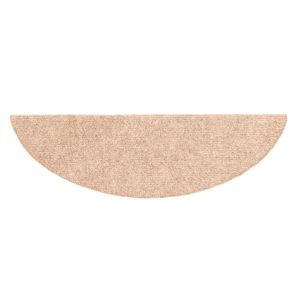 Stufenmatten Selbstklebend 10 Stk. 56x17x3 cm Hellbraun Halbrund